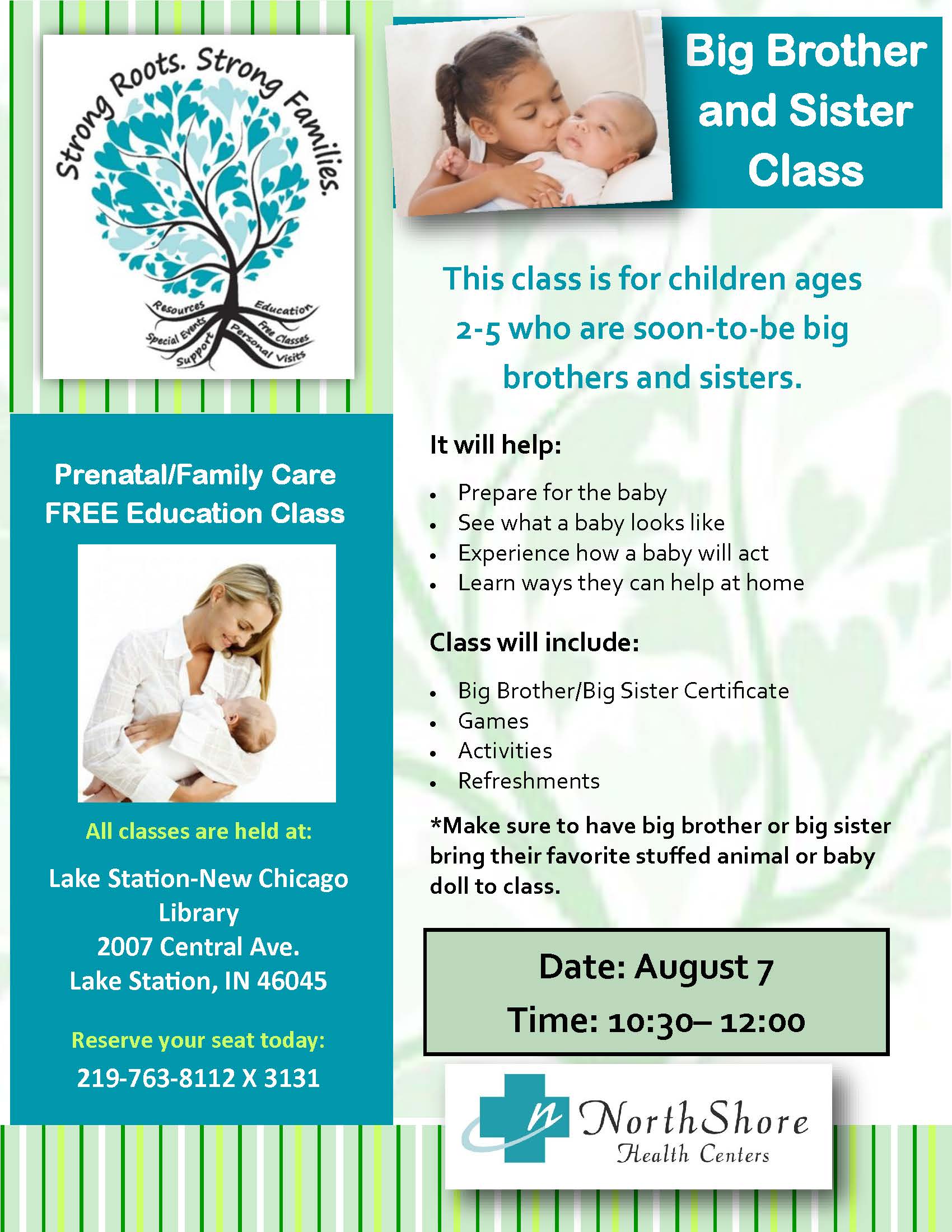 Sibling Class Flyer August 2019